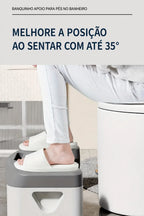 Banquinho Apoio para Pés no Banheiro