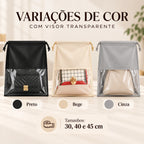 Kit Sacos Protetores com Visor Transparente