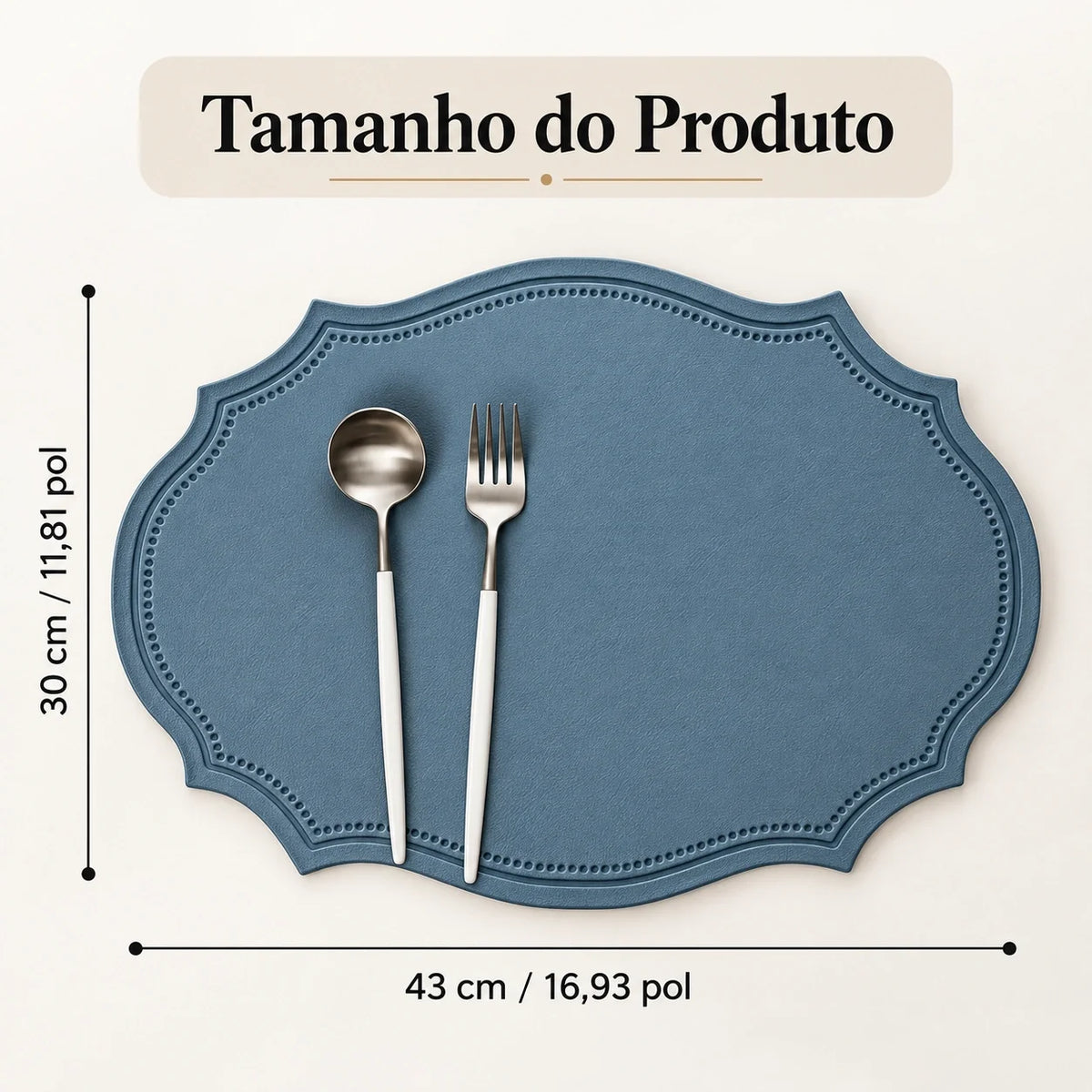 Jogo Americano em Couro Sintético