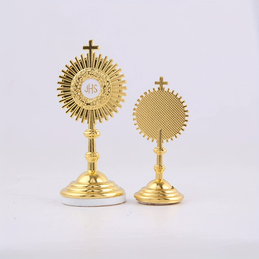 Estátua Relicário Católico Dourado