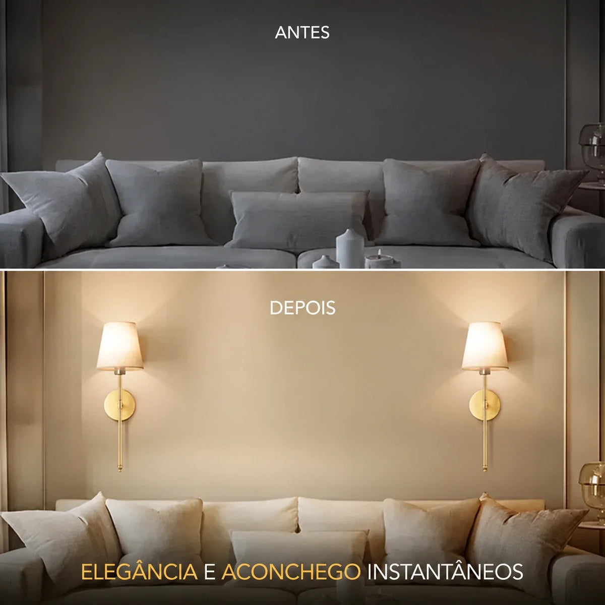Conjunto de Arandelas de Parede Modernas