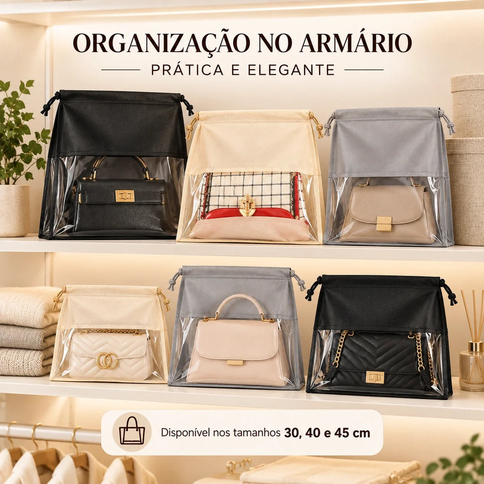 Kit Sacos Protetores com Visor Transparente