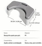 Banquinho Apoio para Pés no Banheiro
