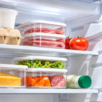 Organizador Empilhável para Frios com Tampa Transparente