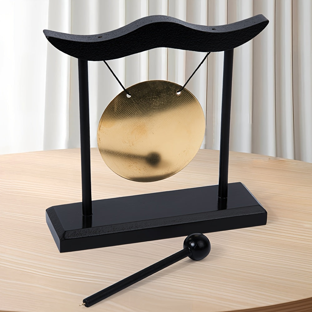 Gongo Decorativo Vintage com Base