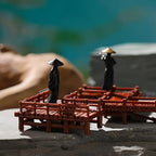 Mini Estátuas de Samurais Antigos