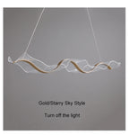 Lustre LED Ondulado Moderno