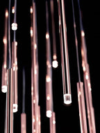 Lustre LED Moderno para Escadas e Salas de Estar