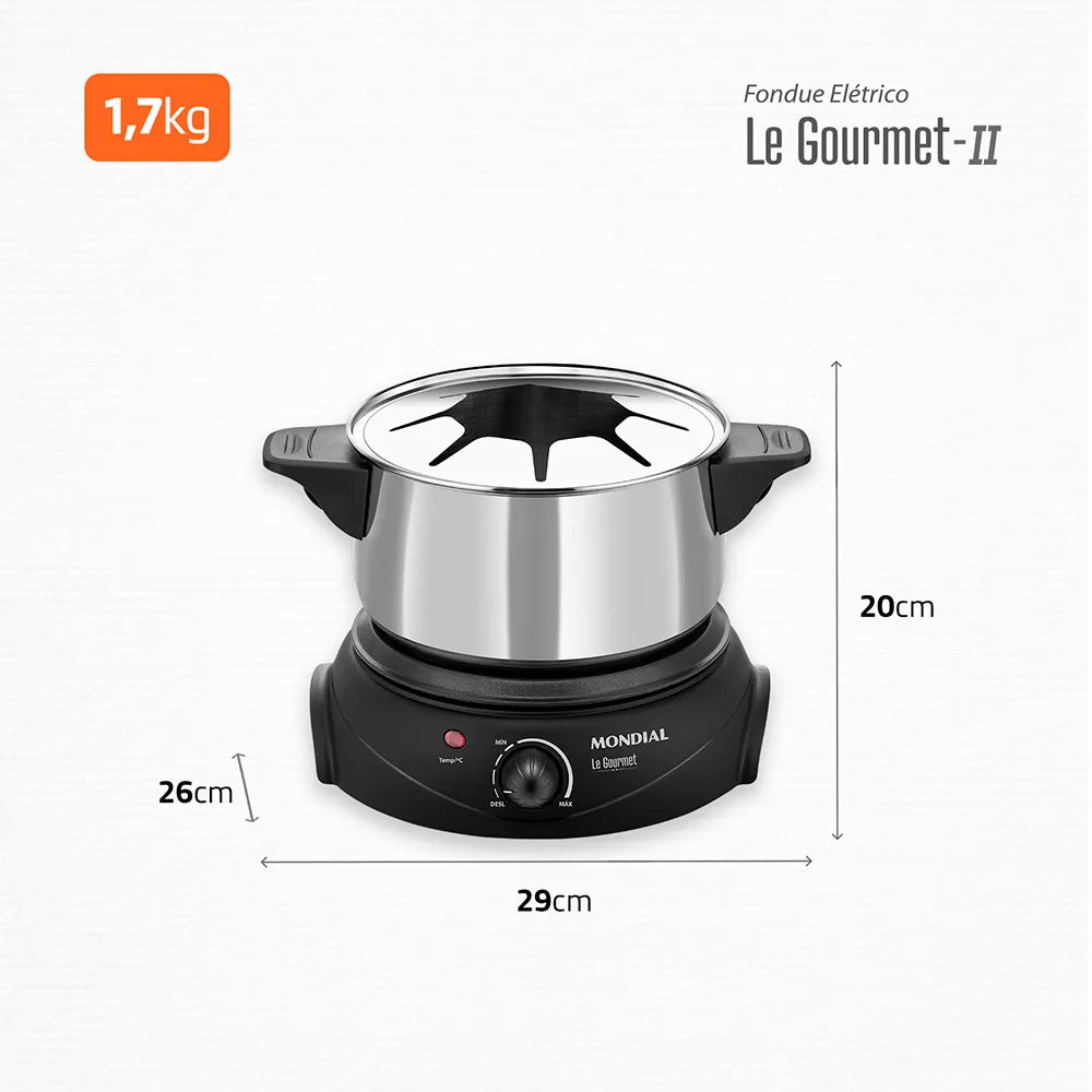 Panela Elétrica de Fondue Le Gourmet II FD-02
