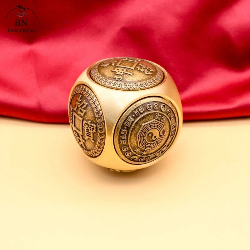 Spinner Cubo de Seis Faces em Cobre