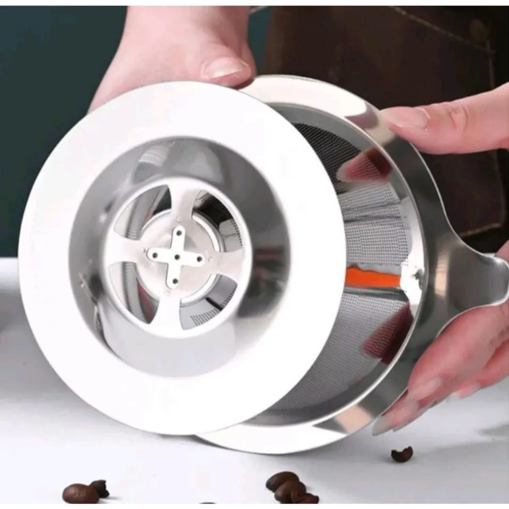 Filtro de Café Inox Reutilizável para Cone Padrão