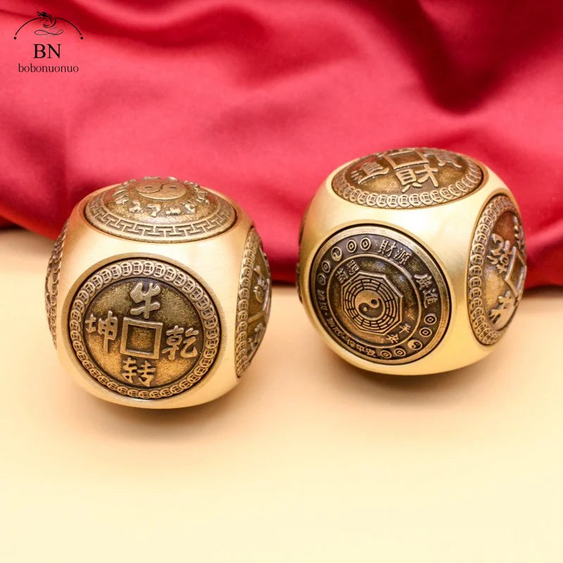 Spinner Cubo de Seis Faces em Cobre