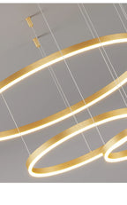 Lustre LED Anel Moderno para Sala e Jantar
