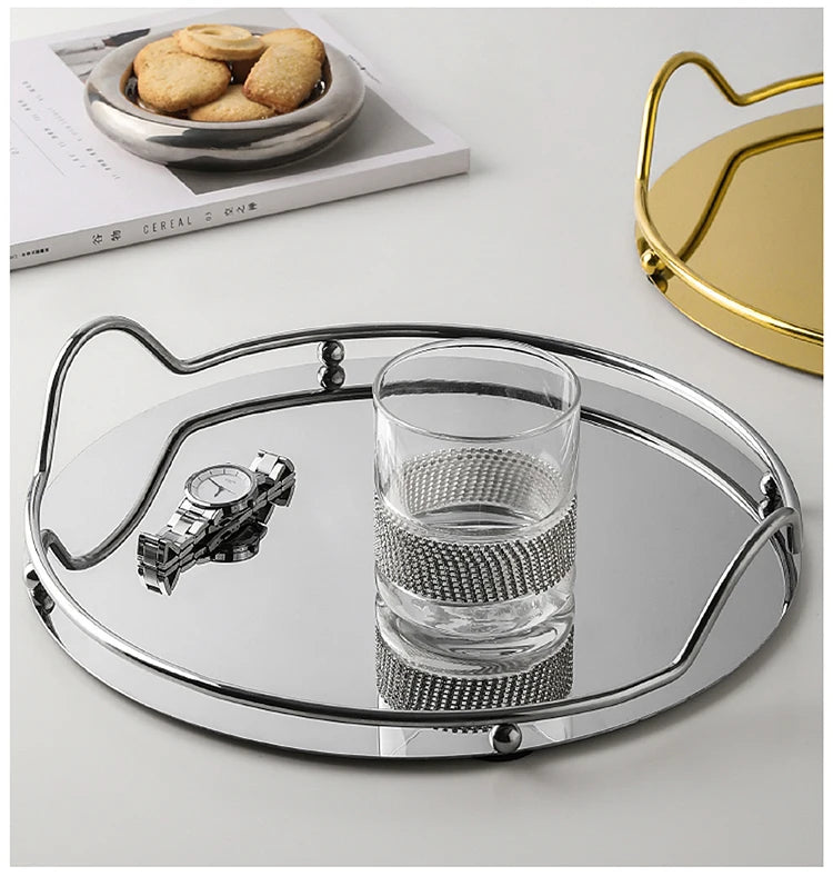 Bandeja Organizadora Moderna em Aço Inox