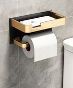 Suporte de Papel Higiênico Luxo com Prateleira