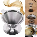 Filtro de Café Inox Reutilizável para Cone Padrão