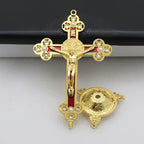 Crucifixo de Cristo em Metal Intricado