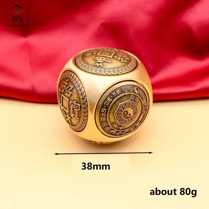 Spinner Cubo de Seis Faces em Cobre