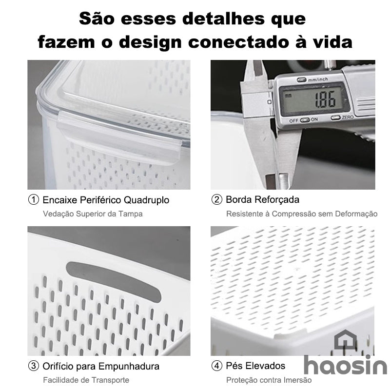Cesta Organizadora com Válvula Ajustável