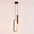 Luminária Pendente Oval Moderna LED 20W