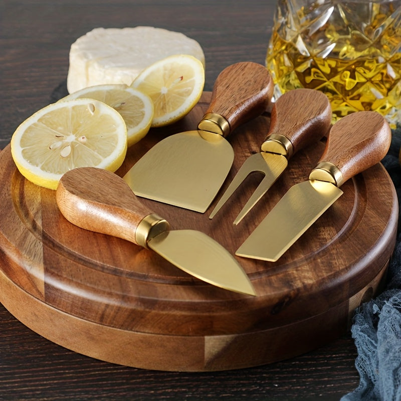 Conjunto de Talheres de Queijo Acácia Premium
