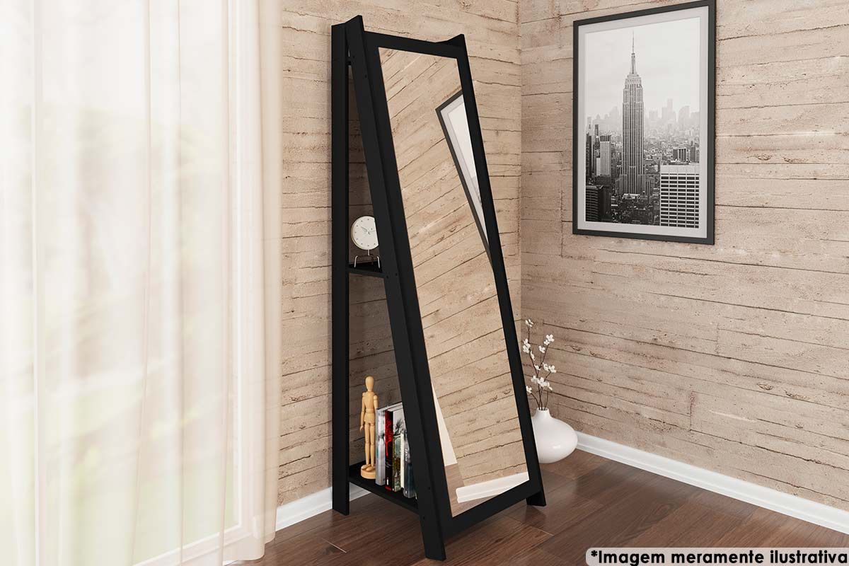 Espelho Quarto Decorativo RT 3083 Branco
