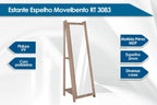 Espelho Quarto Decorativo RT 3083 Branco
