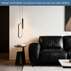 Luminária Pendente Oval Moderna LED 20W