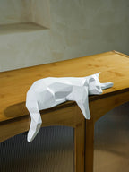 Escultura Gato Geométrico em Resina