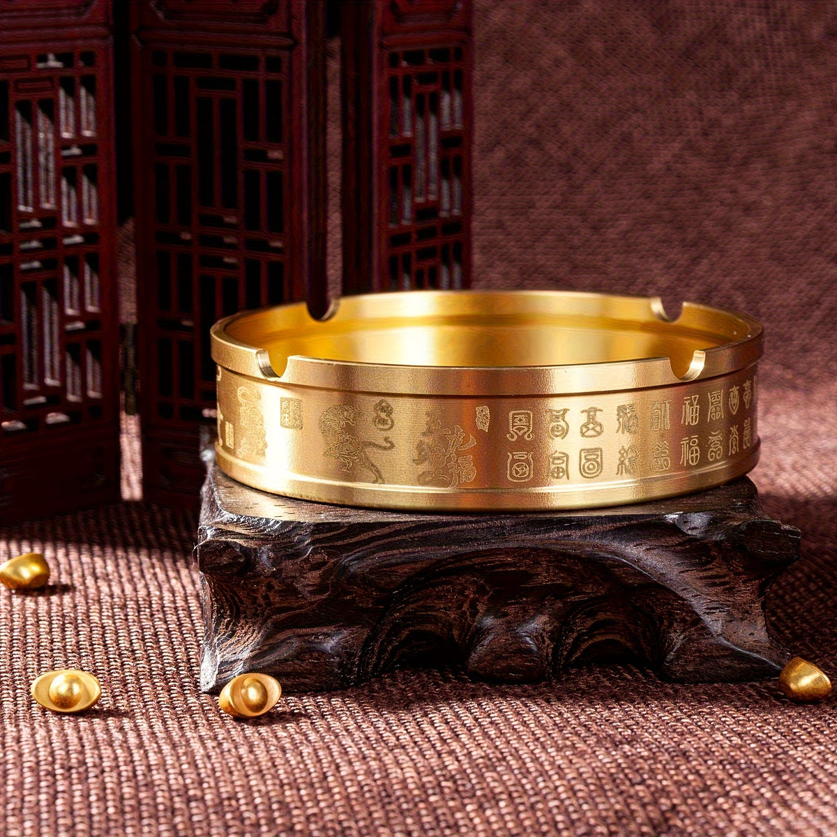Cinzeiro Dourado Puro