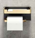 Suporte de Papel Higiênico Luxo com Prateleira