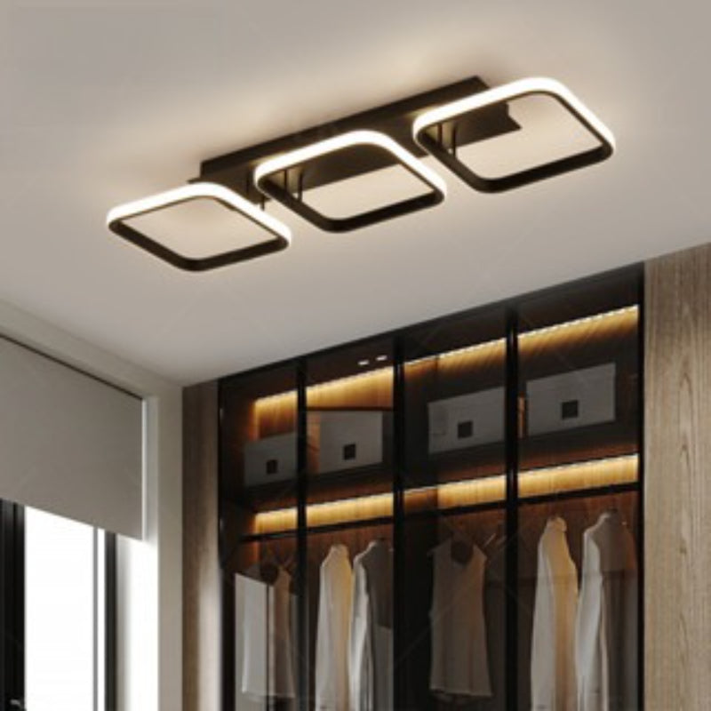 Luminária de Teto LED Triangular Moderna com Temperatura Ajustável