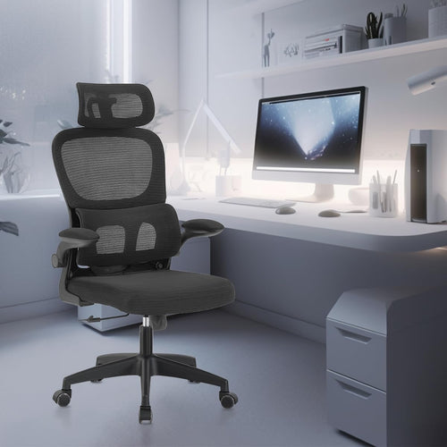 Cadeira de escritório com design ergonômico
