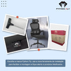 Cadeira de escritório com design ergonômico