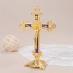 Crucifixo de Metal Nórdico para Decoração de Casa