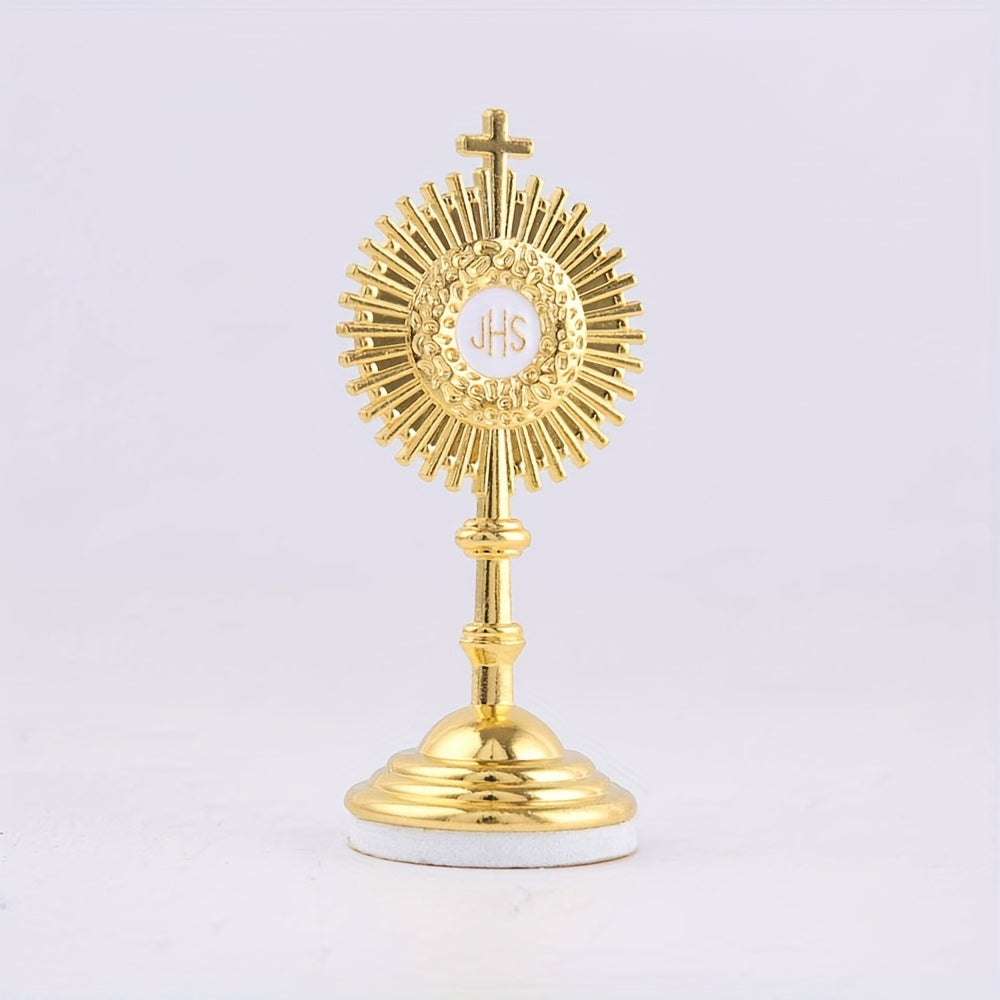 Estátua Relicário Católico Dourado