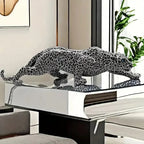 Escultura Leopardo em Resina