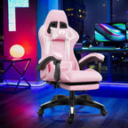 Cadeira Ergonomica Gamer Com Apoio Para Os Pés Branco