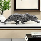 Escultura Leopardo em Resina