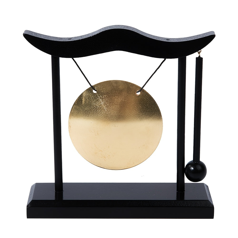 Gongo Decorativo Vintage com Base