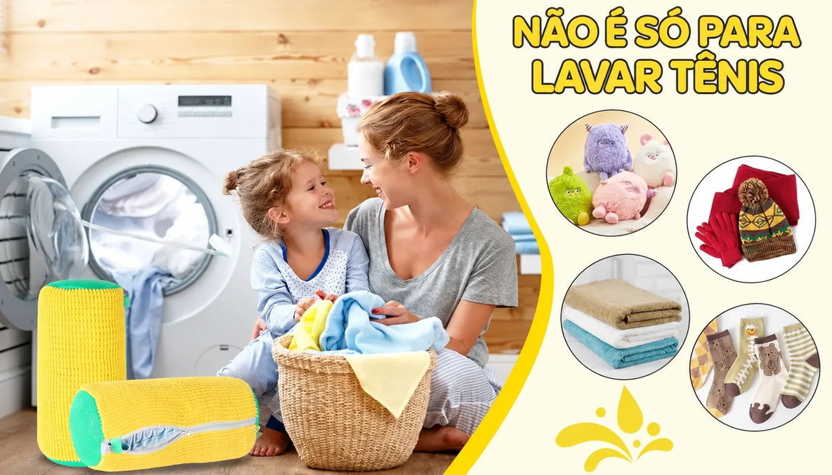 Bolsa Protetora para Lavar Tênis na Máquina