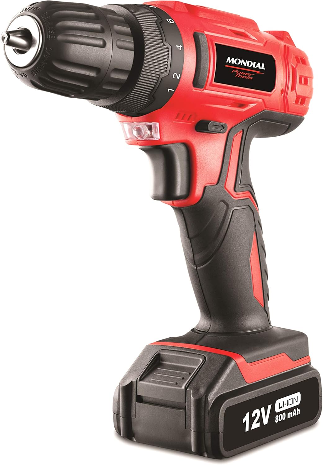 Furadeira e Parafusadeira à Bateria, Mondial, Vermelho, Bivolt - FPF-06M