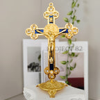 Crucifixo de Cristo em Metal Intricado