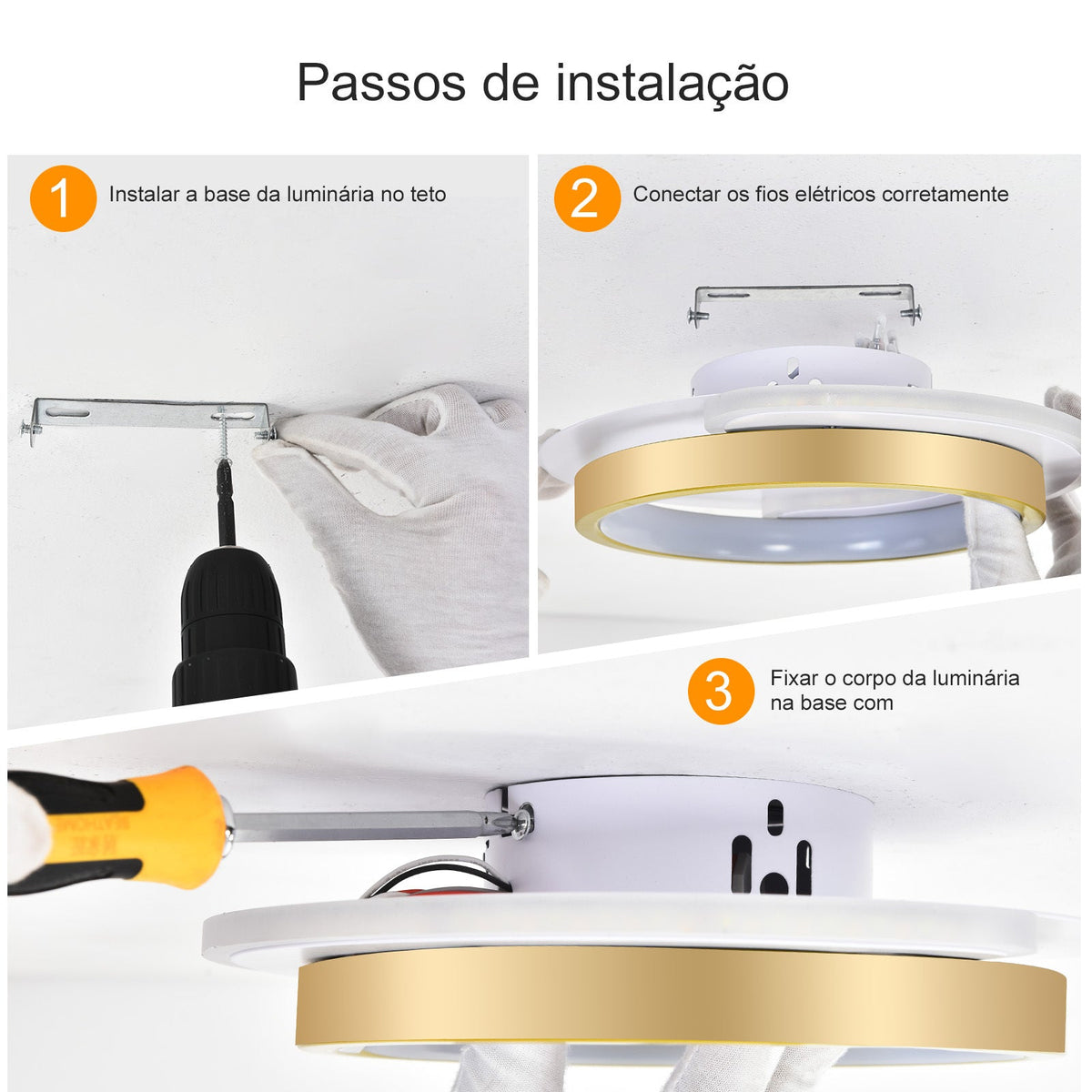 Luminária de Teto Moderna Ajustável 23W - Bivolt