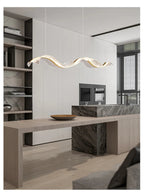 Lustre LED Ondulado Moderno