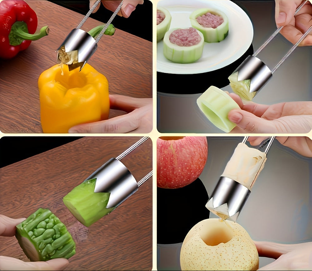 Descaroçador de Frutas Multiuso em Aço Inoxidável
