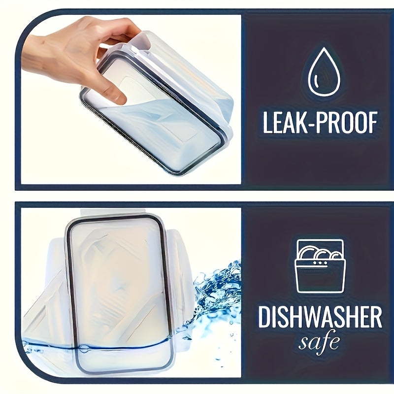 Conjunto de 3 Recipientes de Armazenamento Transparente Multi-Tamanho