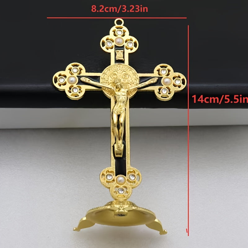 Crucifixo de Cristo em Metal Intricado