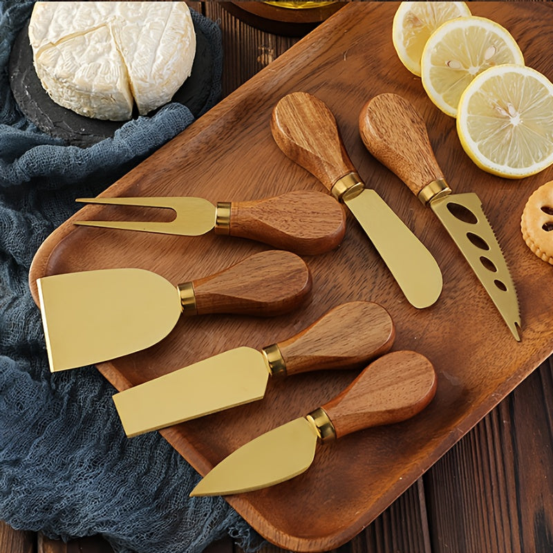 Conjunto de Talheres de Queijo Acácia Premium