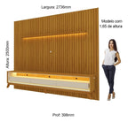 Rack Com Painel Para Tv Até 85 Polegadas Led 3 De